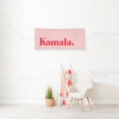 Gear up voor Kamala Harris 2024 Roze Spandoek (Insitu)