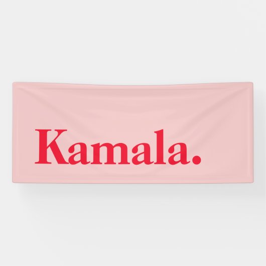 Gear up voor Kamala Harris 2024 Roze Spandoek (Horizontaal)