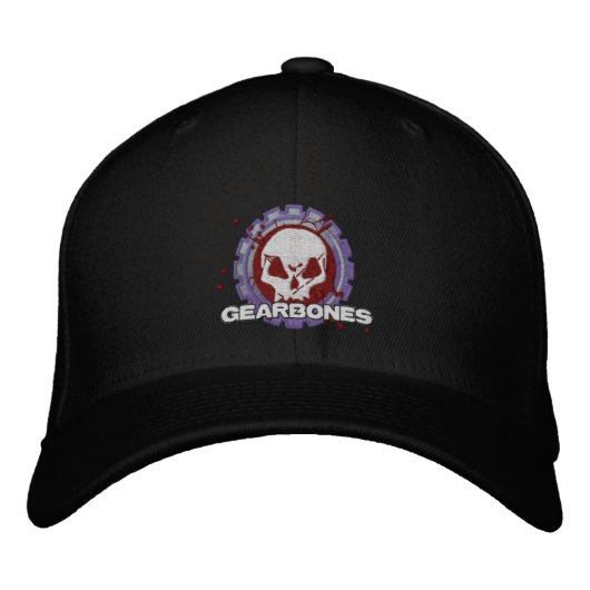 GearBones-pet Geborduurde Pet (Voorkant)