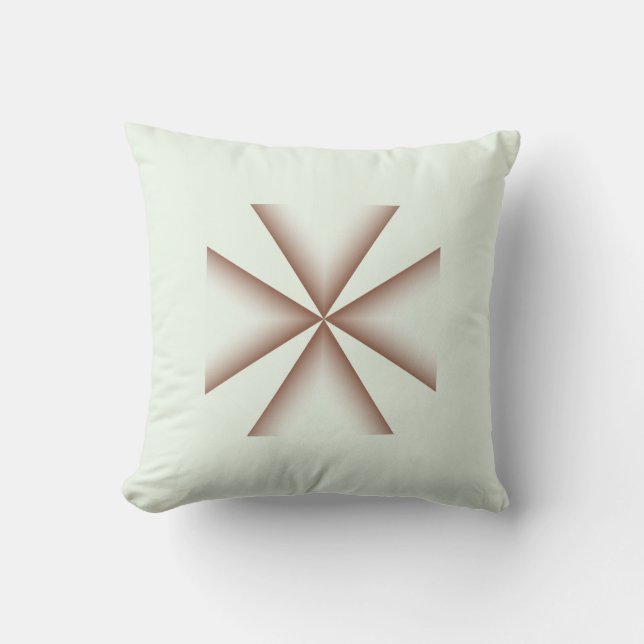 Gearceerd geometrisch patroon decoratieve kussen (Voorkant)