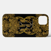 Gearceerd Vicesport-monogram Case-Mate iPhone Case (Achterkant (horizontaal))