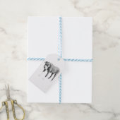Gearceerde Pit Bull-cadeaubijsluiter Cadeaulabel (Met Touw)