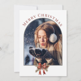 GEARCHIVEERDE FOTO ELEGANT MINIMAL CHRISTMAS FEESTDAGENKAART