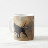 Gearchte Duitse Pointer klaar om te jagen Geschenk Koffiemok (Voorkant links)