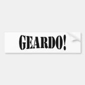 GEARDO! BUMPERSTICKER (Voorkant)