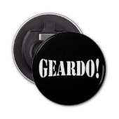 GEARDO! BUTTON FLESOPENER (Voorkant)