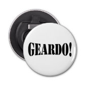 GEARDO! BUTTON FLESOPENER (Voorkant)
