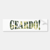 GEARDO! CAMO / CAMOUFLAGE BUMPERSTICKER (Voorkant)