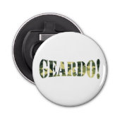 GEARDO! CAMO/CAMOUFLAGE BUTTON FLESOPENER (Voorkant)