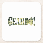 GEARDO! CAMO/CAMOUFLAGE KARTONNEN ONDERZETTERS (Voorkant)