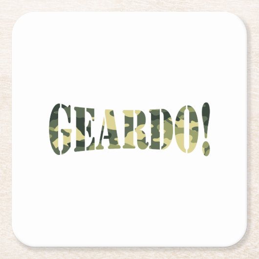 GEARDO! CAMO/CAMOUFLAGE KARTONNEN ONDERZETTERS (Voorkant)