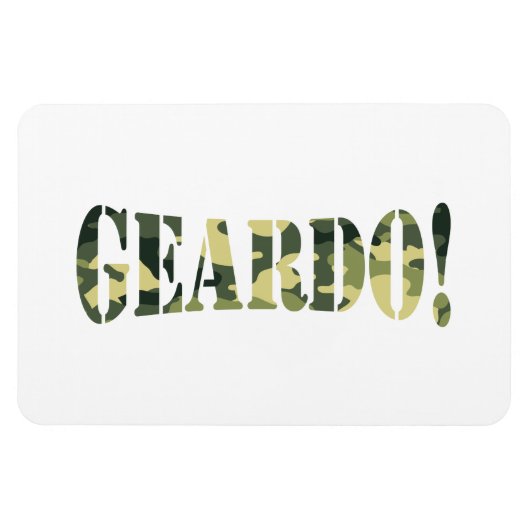 GEARDO! CAMO / CAMOUFLAGE MAGNEET (Horizontaal)