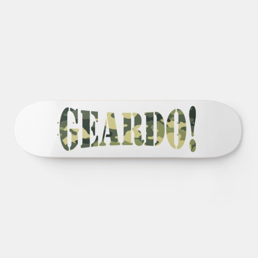 GEARDO! CAMO/CAMOUFLAGE PERSOONLIJK SKATEBOARD (Horizontaal)