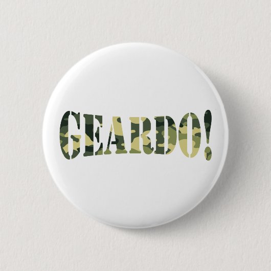 GEARDO! CAMO/CAMOUFLAGE RONDE BUTTON 5,7 CM (Voorkant)