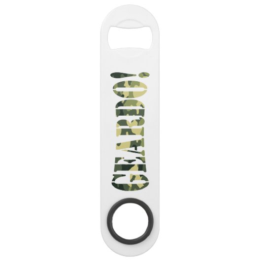 GEARDO! CAMO/CAMOUFLAGE SPEED FLESSENOPENER (Voorkant)