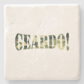 GEARDO! CAMO/CAMOUFLAGE STENEN ONDERZETTER (Voorkant)