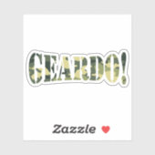 GEARDO! CAMO/CAMOUFLAGE STICKER (Vel)