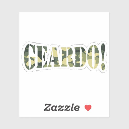 GEARDO! CAMO/CAMOUFLAGE STICKER (Vel)