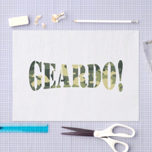 GEARDO! CAMO/CAMOUFLAGE TISSUEPAPIER (Craft)