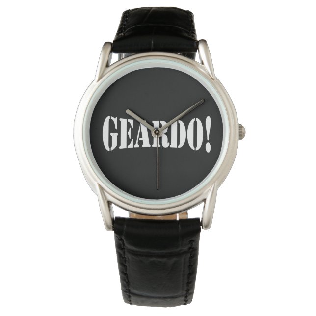 GEARDO! HORLOGE (Voorkant)