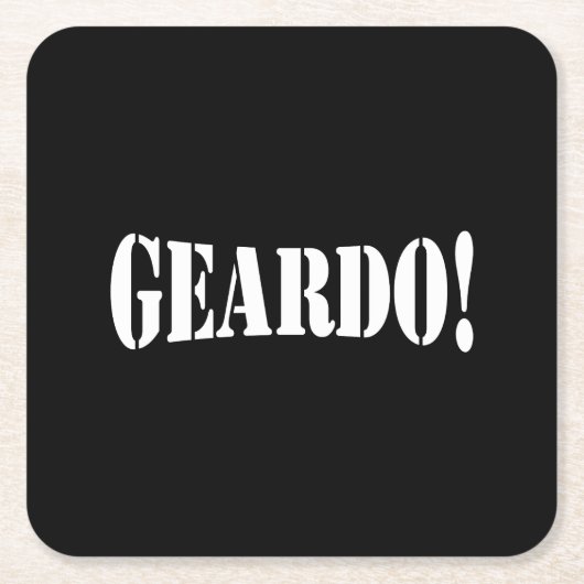 GEARDO! KARTONNEN ONDERZETTERS (Voorkant)