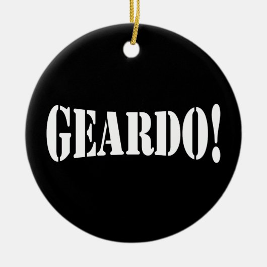 GEARDO! KERAMISCH ORNAMENT (Voorkant)