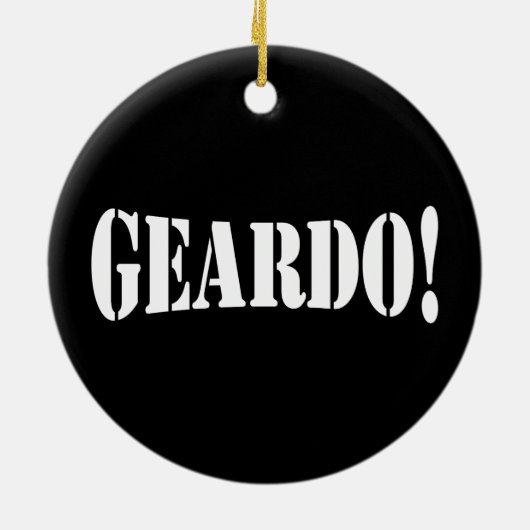 GEARDO! KERAMISCH ORNAMENT (Achterkant)
