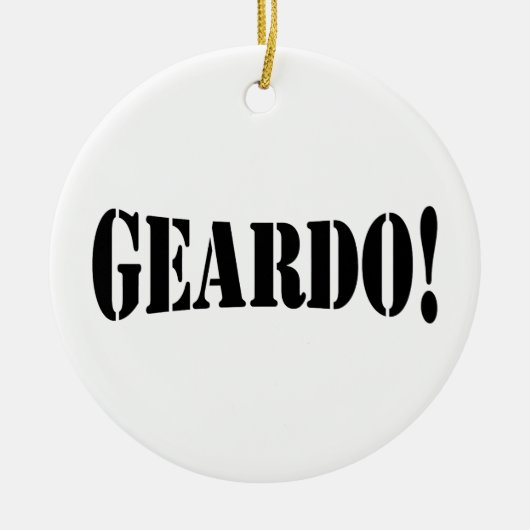 GEARDO! KERAMISCH ORNAMENT (Voorkant)