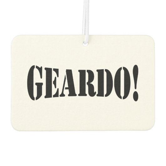 GEARDO! LUCHTVERFRISSER (Achterkant)