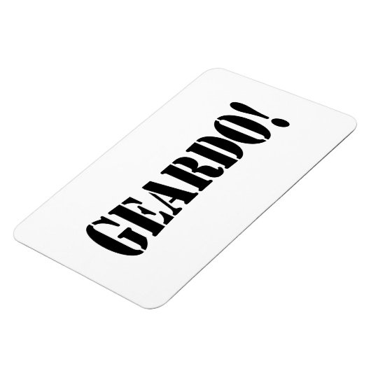 GEARDO! MAGNEET (Linkerzijde)