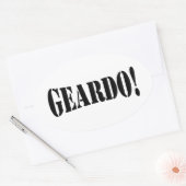 GEARDO! OVALE STICKER (Envelop)