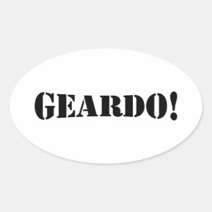 GEARDO! OVALE STICKER