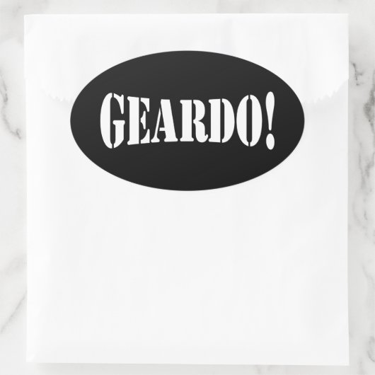 GEARDO! OVALE STICKER (Tas)