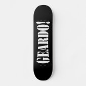 GEARDO! PERSOONLIJK SKATEBOARD (Voorkant)