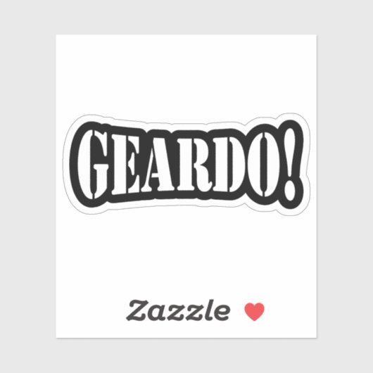 GEARDO! STICKER (Vel)