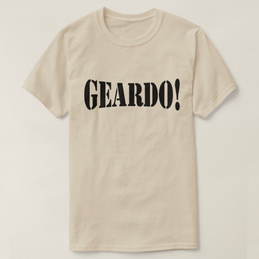 GEARDO! T-SHIRT (Design voorkant)