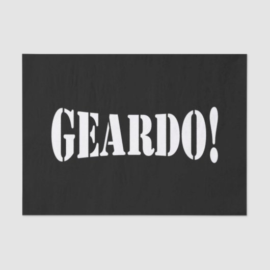GEARDO! TISSUEPAPIER (Voorkant)