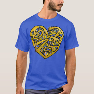 Geared Golden in hart T-shirt