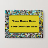 Geared Toward Abstract Art Design Lover Button (Voorkant)