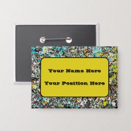 Geared Toward Abstract Art Design Lover Button