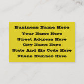 Geared Toward Abstract Art Design Lover Visitekaartje (Achterkant)