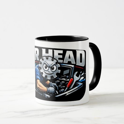Gearhead Mechanics Mug Mok (Voorkant rechts)