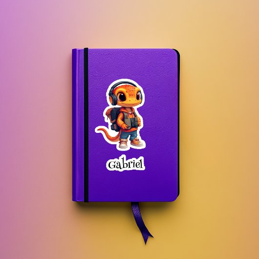 Gearing Up gepersonaliseerde vinyl Sticker