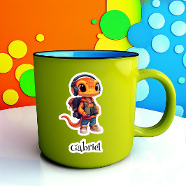 Gearing Up gepersonaliseerde vinyl Sticker