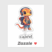 Gearing Up gepersonaliseerde vinyl Sticker (Vel)