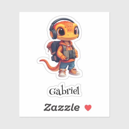 Gearing Up gepersonaliseerde vinyl Sticker (Vel)