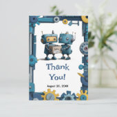 Gearing Up voor Baby - Bedankt Card (Staand voorkant)