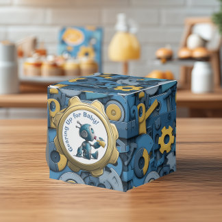 Gearing Up voor Baby - Robot Baby shower Bedankdoosjes