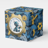 Gearing Up voor Baby - Robot Baby shower Bedankdoosjes (Voorkant Zijde)
