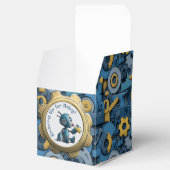 Gearing Up voor Baby - Robot Baby shower Bedankdoosjes (Geopend)